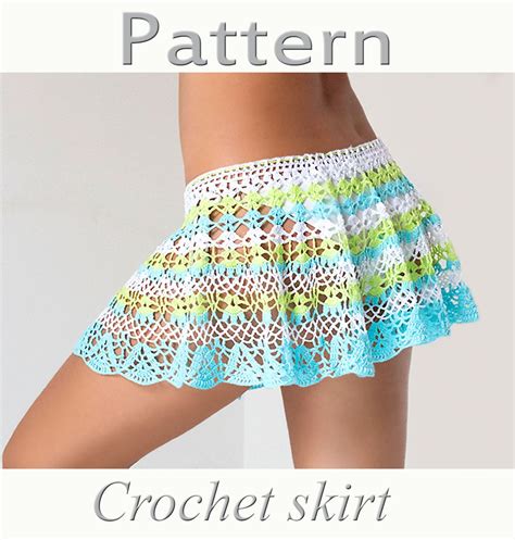 crochet beach cover up skirt free pattern